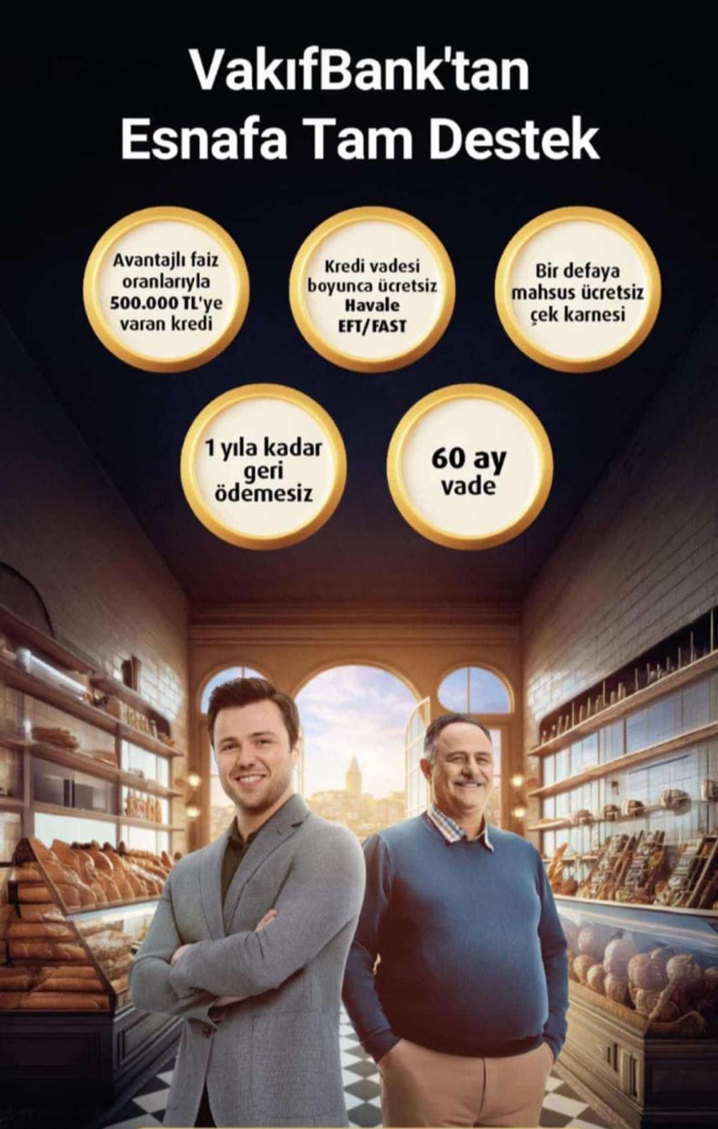 Vakıf Bank'tan Esnafa Destek